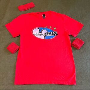 Disney Channel Games Red Shirt and Sweatbands